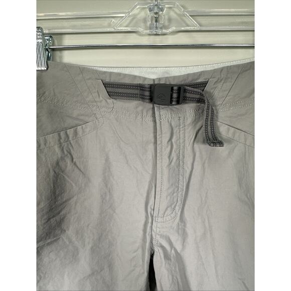 Mountain Hardware Hiking Shorts Womens 10 Inseam 10 Outdoor Gray‎ Belted - Picture 3 of 8